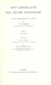 Opus epistolarum Des. Erasmi Roterdami