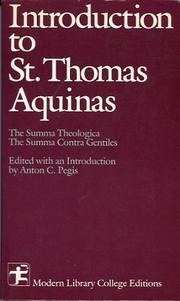 Introduction To Saint Thomas Aquinas