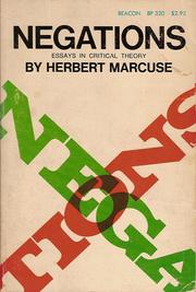 Negations; essays in critical theory