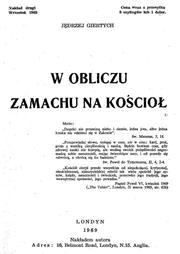 W obliczu zamachu na Kościół