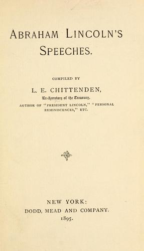 Abraham Lincoln's speeches