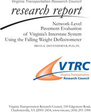 Network-level pavement evaluation of Virginia's interstate system using the falling weight deflectometer