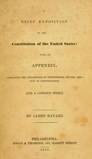 A brief exposition of the Constitution of the United States