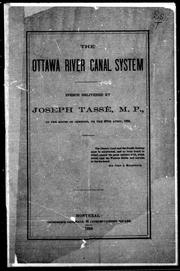 The Ottawa River canal system