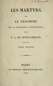 Les martyrs, ou le triomphe de la religion chrétienne
