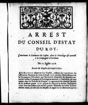 Arrest du Conseil d'Estat du roy