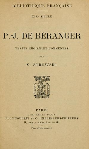 P.-J. de Béranger