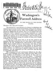 Washington's farewell address to the people of the United States