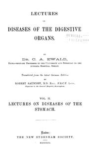 Lectures on diseases of the digestive organs