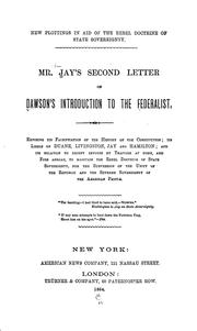 Correspondence between John Jay and Henry B. Dawson