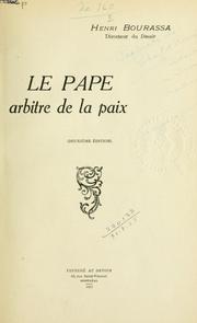 Le Pape, arbitre de la paix