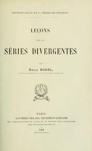 Leçons sur les séries divergentes