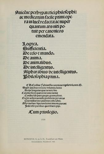 Auicene perhypatetici philosophi
