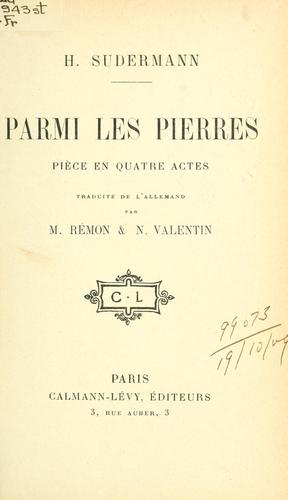 Parmi les pierres