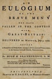 An eulogium of the brave men who have fallen in the contest with Great-Britain