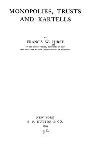 Monopolies, trusts and kartells