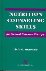 Nutrition counseling skills for medical nutrition therapy