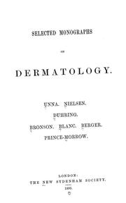 Selected monographs on dermatology