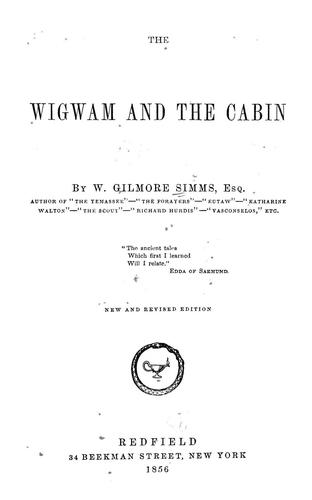 The wigwam and the cabin
