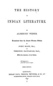 The history of Indian literature