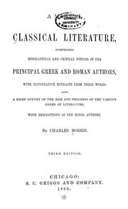 A manual of classical literature