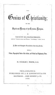The genius of Christianity, or, The spirit and beauty of the Christian religion
