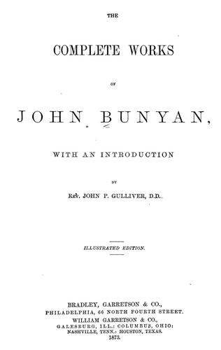 The complete works of John Bunyan