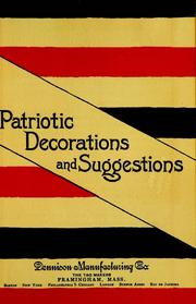 Patriotic decorations and suggestions