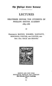 The Phillips Exeter lectures