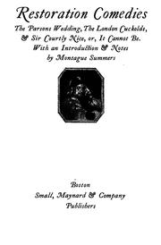 Restoration comedies