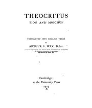 Theocritus, Bion and Moschus