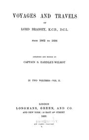 Voyages and travels of Lord Brassey ... from 1862-1894
