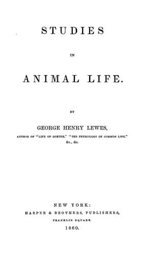 Studies in animal life