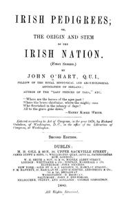 Irish pedigrees; or, The origin and stem of the Irish nation