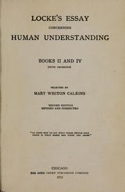 Locke's essay concerning human understanding