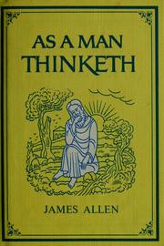 As a man thinketh