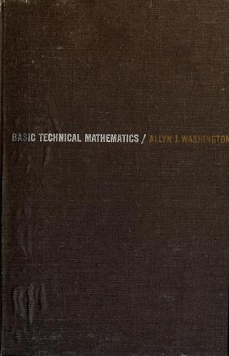 Basic Technical Mathematics.