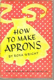 How to make aprons
