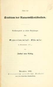 Über das Studium der Naturwissenschaften