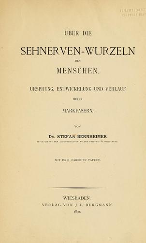 Über die Sehnerven-Wurzeln des Menschen