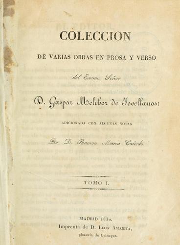 Colección de varias obras en prosa y verso