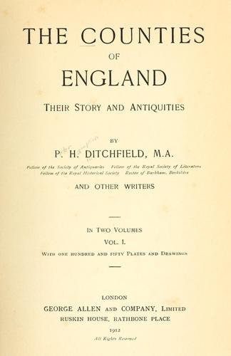 The counties of England