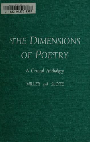 The dimensions of poetry