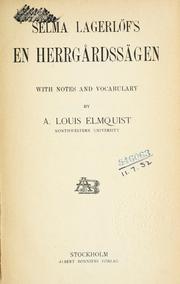 En herrgårdssägen