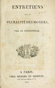 Entretiens sur la pluralité des mondes