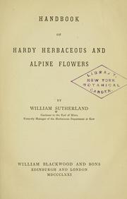 Handbook of hardy herbaceous & Alpine flowers