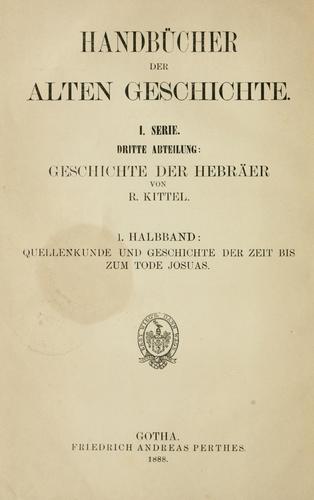 Geschichte der Hebräer