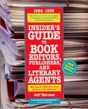 Insider's guide to book editors, publishers, and literary agents, 1994-1995
