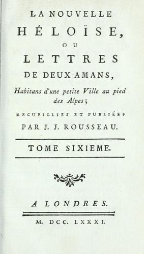 La nouvelle Héloïse