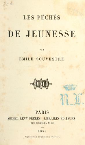 Les péches de jeunesse